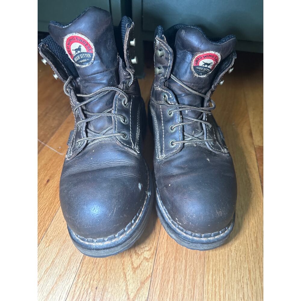 Irish Setter by Red Wing Ramsey Brown Leather Safety Toe Work Boot Men's USA 9.5
